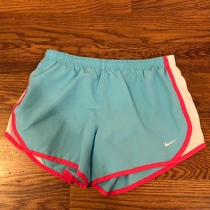Girls Nike Shorts Light Blue